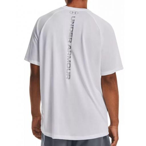 Camiseta Under Armour Tech Reflective SS Blanca [2]