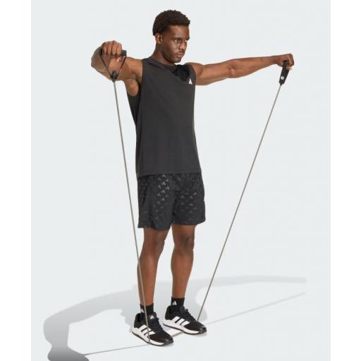 Camiseta sin Mangas Adidas Workout Essentials Negra [1]