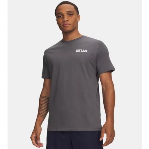 Camiseta Under Armour Athletics Logo Gris [0]