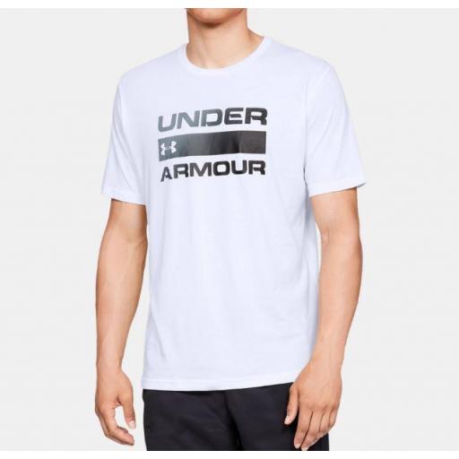 Camiseta Under Armour Team Issue Wordmark Blanca [1]