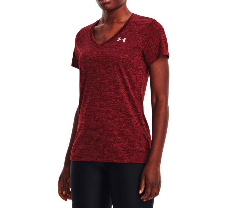 Comprar Camiseta Under Armour Tech SSV Mujer Rojo Jaspeado por 18,95 €