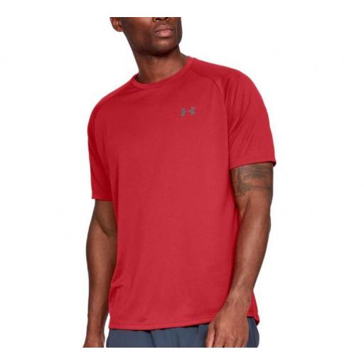 Camiseta Under Armour Tech 2.0 SS Roja [1]