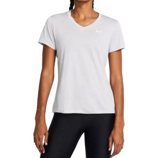 Camiseta Under Armour Tech SSV Twist Mujer Gris [0]