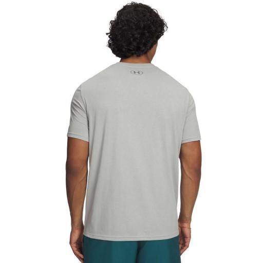 Camiseta Under Armour Sportstyle LC Logo Verde Titanium [2]