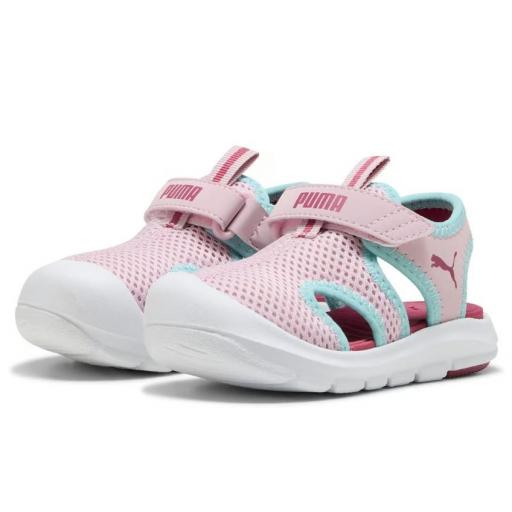 Sandalias Puma Fun Racer Mesh Niña Pequeña Rosa
