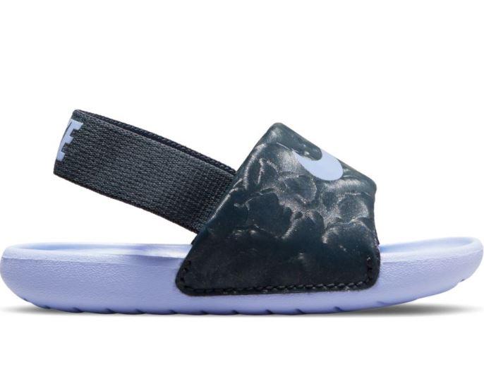 Sandalias Nike Kawa Slide TD niña pequeña morado/azul