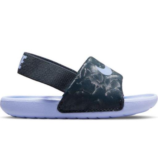 Sandalias Nike Kawa Slide TD niña pequeña morado/azul [0]