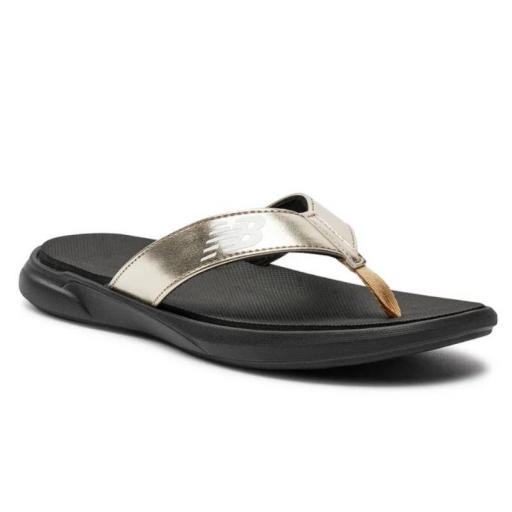 Chanclas New Balance 340 Mujer Negro/Dorado [1]