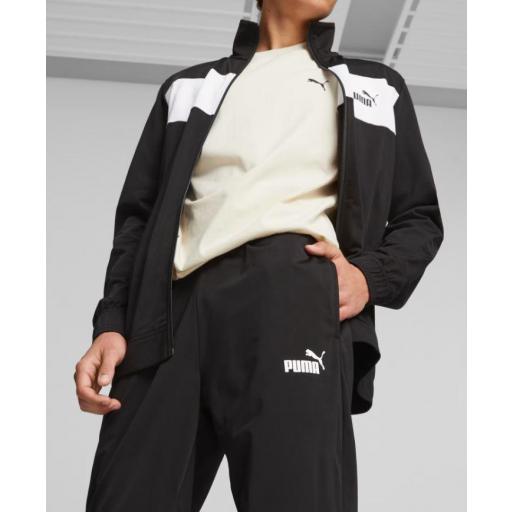 Chándal Puma Poly Suit Negro/Blanco [1]