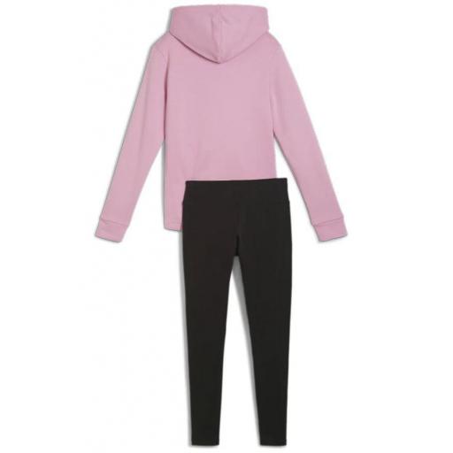 Chándal Puma Metallic Tracksuit Rosa Malva/Negro [1]