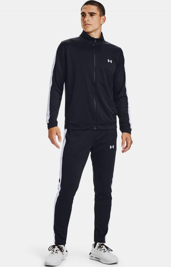 Chándal Under Armour Rival Knit TS Negro/Blanco