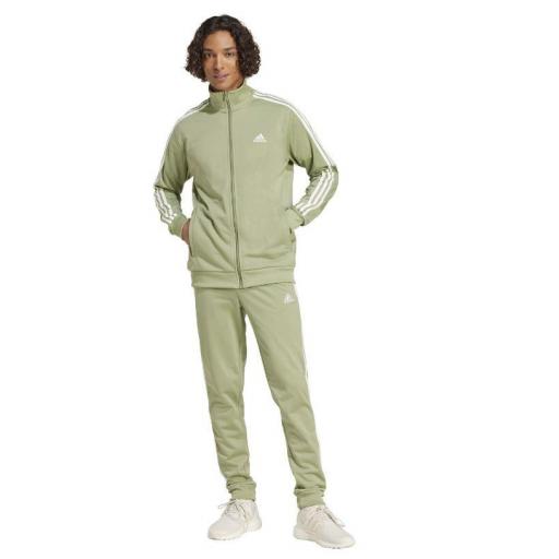 Chándal Adidas Sportswear Basic 3s Tricot Verde [1]