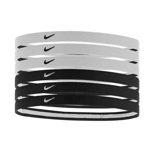 Cinta Pelo Nike Headband Pack 6 Unidades Negro Blanco [0]