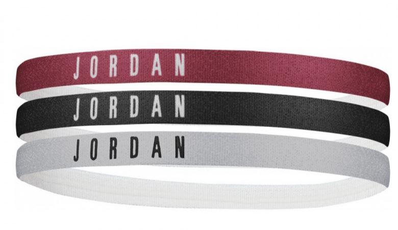 Cinta Pelo Nike Air Jordan Headbands Pack 3 U Rojo/Negro/Gris