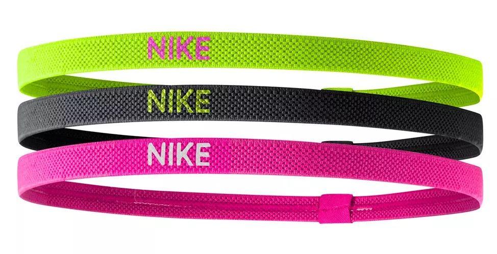 Cinta Pelo Nike Elastic Hairbands Pack 3 Verde Negro Rosa
