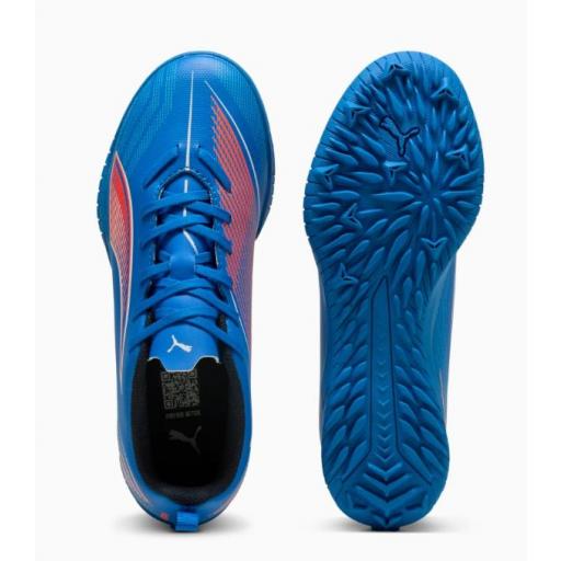 Bota Fútbol Puma Ultra 6 Play Turf Jr Azul [3]