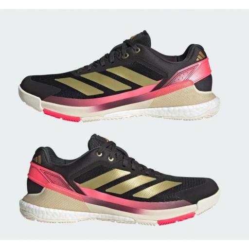 Zapatillas Adidas Crazyquick Boost Padel Negro/Oro [2]