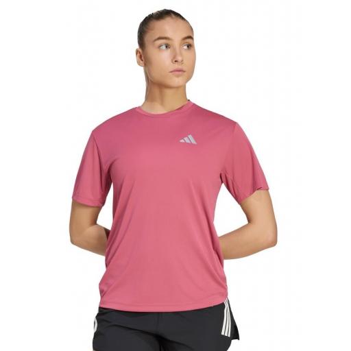 Camiseta Adidas Run Essentials Rosa Oscuro [1]