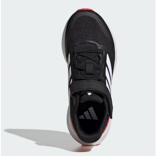 Zapatillas Adidas Runfalcon 5 EL C Velcro Negro/Rojo [2]