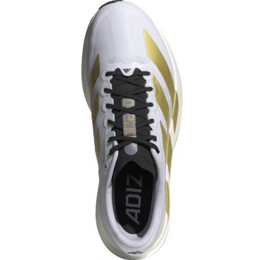 Zapatillas Adidas Adizero EVO SL Woven Blanco/Dorado [1]