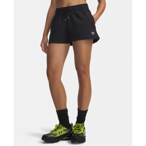 Pantalón Corto Under Armour Sport Terry Mujer Negro [1]