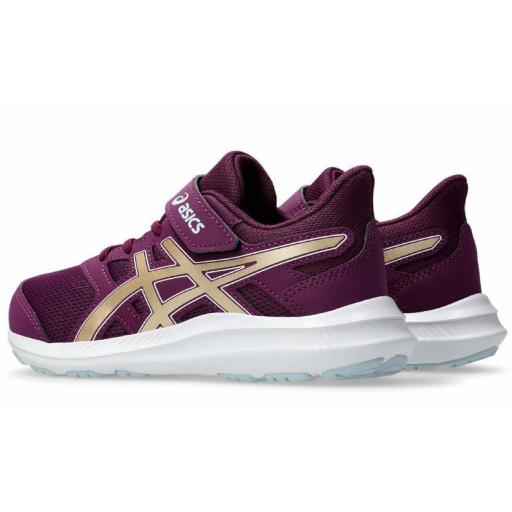 Zapatillas Asics Jolt 4 PS Velcro Granate/Dorado [2]