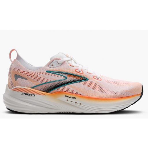 Zapatillas Brooks Glycerin GTS 22 Blanco/Naranja