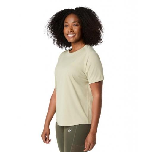 Camiseta Asics Core SS Top Mujer Verde Khaki [1]