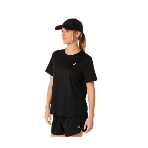 Camiseta Asics Core SS Top Mujer Negro [1]