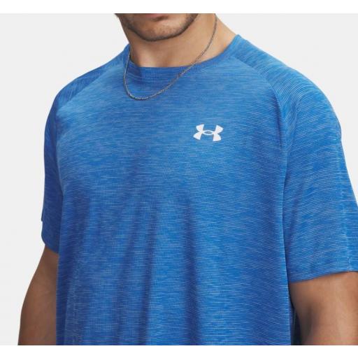 Camiseta Under Armour Tech Textured Blue Atlantic [1]