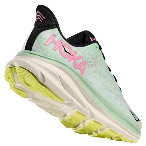 Zapatillas HOKA One One Clifton 9 Verde/Rosa [2]