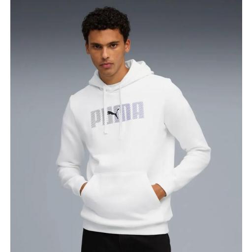 Sudadera Puma Essentials Logo Lab Blanca [2]