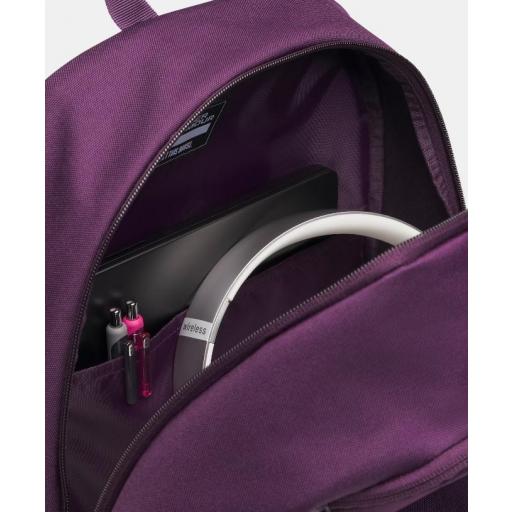 Mochila Under Armour Hustle Lite Morada/Rosa [1]