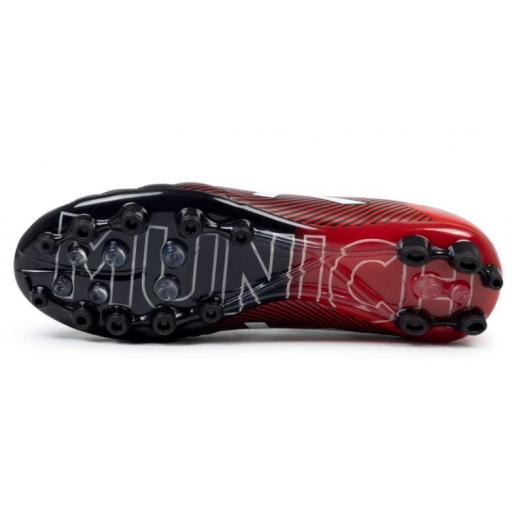 Bota Fútbol Munich Arenga 315 AG Negro/Rojo [3]