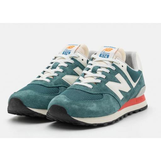 Zapatillas New Balance 574 v2 Verde/Blanco [2]