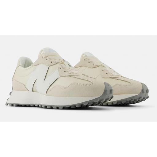 Zapatillas New Balance 327 Linen Beige/Blanco [1]