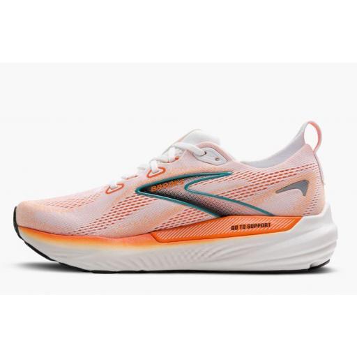 Zapatillas Brooks Glycerin GTS 22 Blanco/Naranja [2]