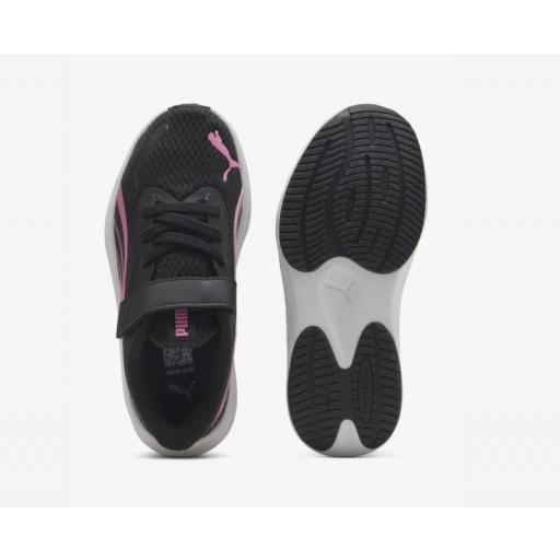 Zapatillas Puma Pounce Lite AC+ Velcro Negro/Rosa [3]