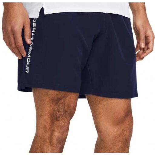 Pantalón Corto Under Armour Woven Wdmk Short Marino [1]