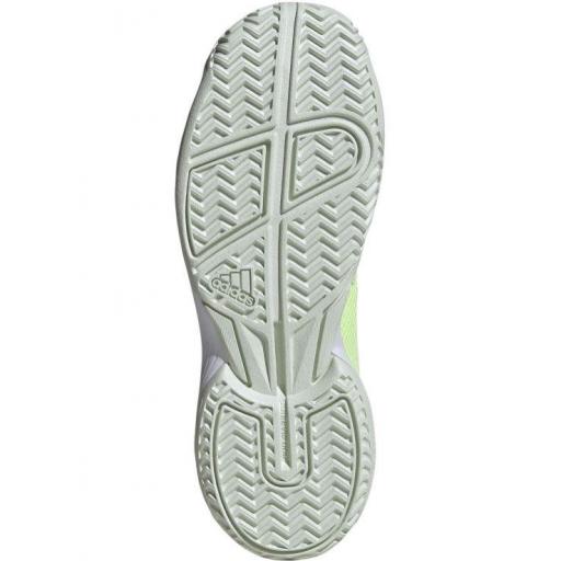 Zapatillas Adidas Courtflash K Tenis/Padel Verde Lima [3]