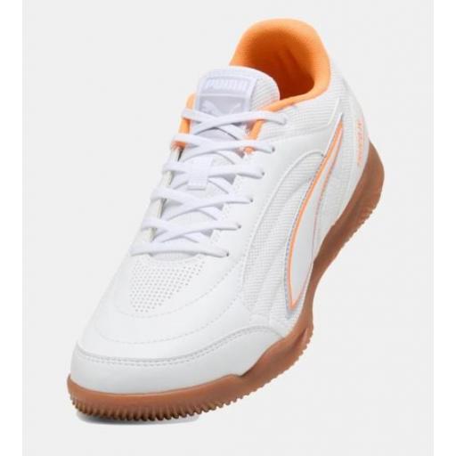 Zapatillas Fútbol Sala Puma Truco IV Blanco/Naranja [1]
