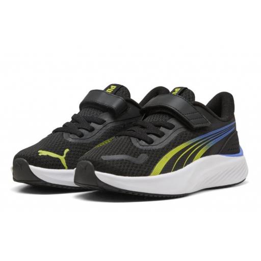 Zapatillas Puma Pounce Lite AC+ PS Negro/Amarillo/Azul [1]