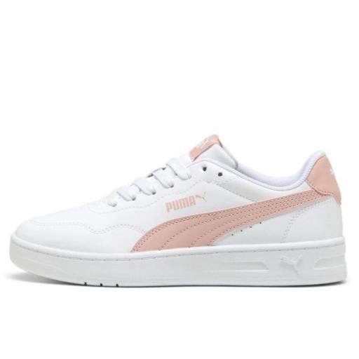 Zapatillas Puma Court Lally Jr Blanco/Rosa [1]