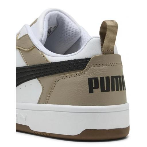 Zapatillas Puma Rebound V6 Low Blanco/Marrón [2]