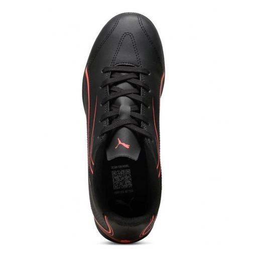 Bota Fútbol Puma Vitoria Turf Jr Negro/Naranja [2]