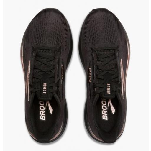 Zapatillas Brooks Revel 8 Mujer Negro/Bronce [2]