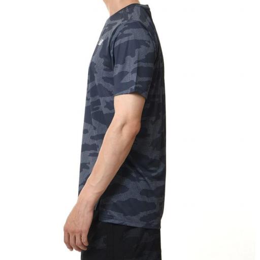Camiseta New Balance Printed Accelerate Gris/Negro [1]