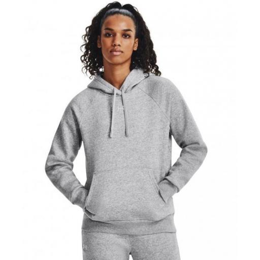 Sudadera Under Armour Rival Fleece Mujer Gris [1]