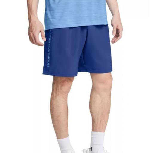 Pantalón Corto Under Armour Woven Wdmk Short Azul [1]