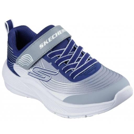 Zapatillas Skechers Microspec Advance Velcro Azul/Gris [1]